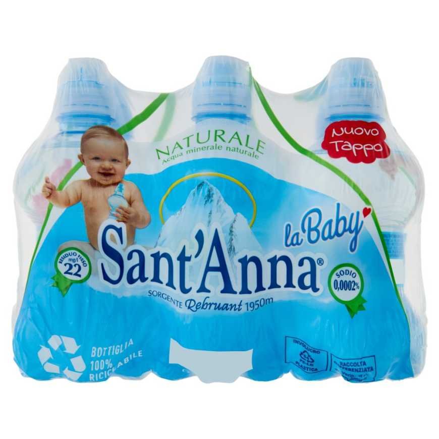 SANT ANNA Acqua Naturale Baby детская негазированная питьевая вода, 0,25 л