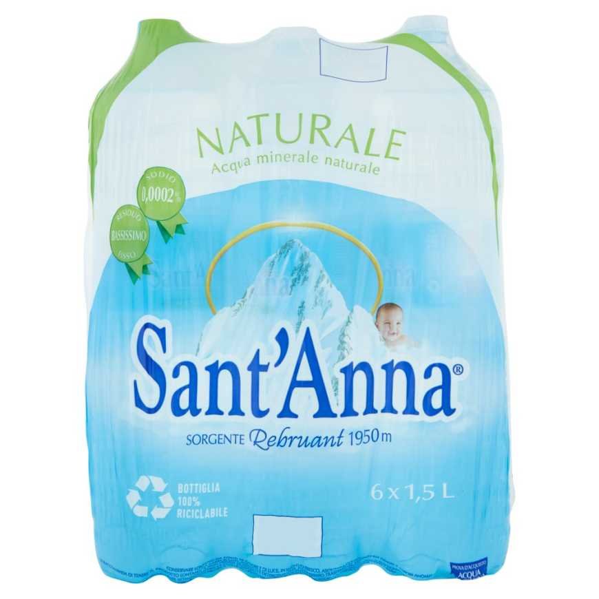 SANT ANNA Acqua Naturale негазированная питьевая вода, 1,5 л