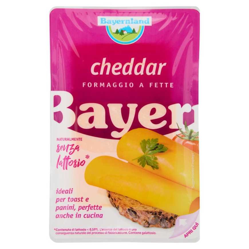 Bayernland Сыр чеддер в ломтиках без лактозы, 100 г
