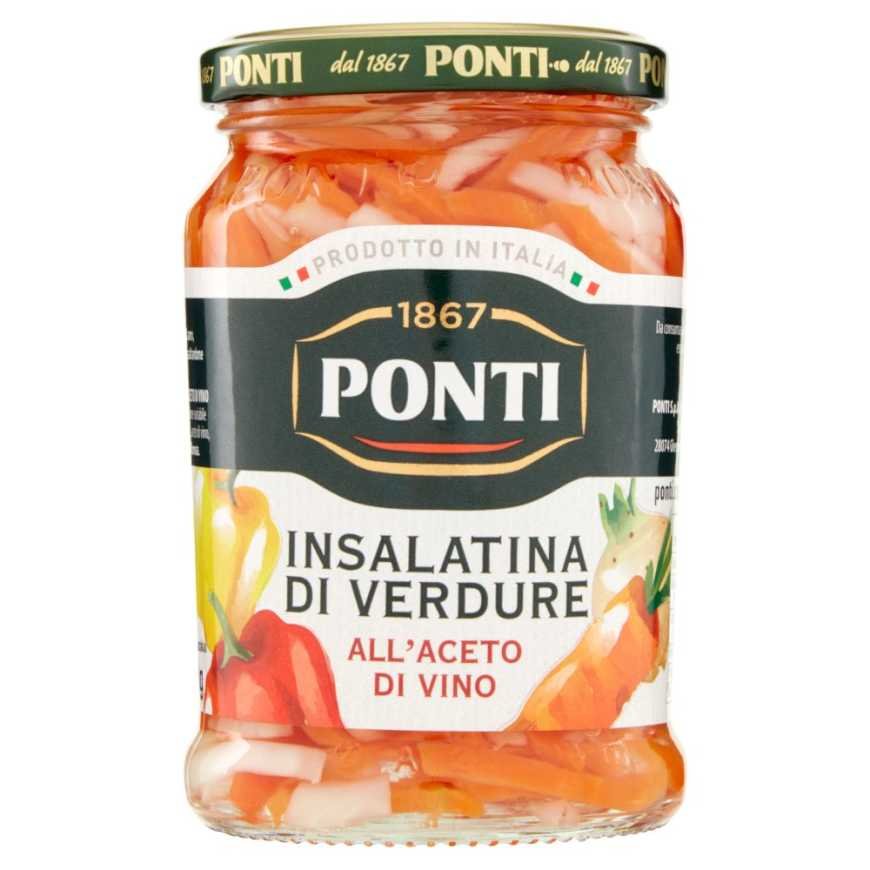 Ponti Салатик из овощей в винном уксусе, 290 г