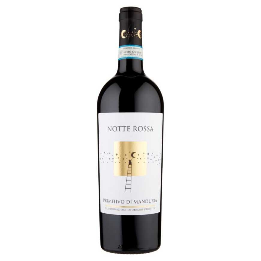 Notte Rossa Primitivo di Manduria Dop красное сухое вино, 0,75 л