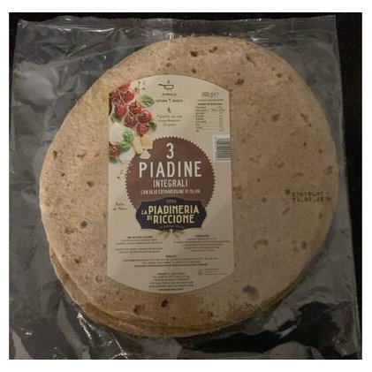 Riccione Piadina цельнозерновая пьядина, 3 шт., 300 г