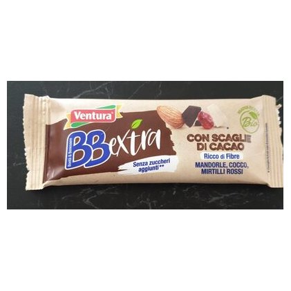 Ventura органический батончик Extra с миндалем, кокосом и клюквой, 30 г