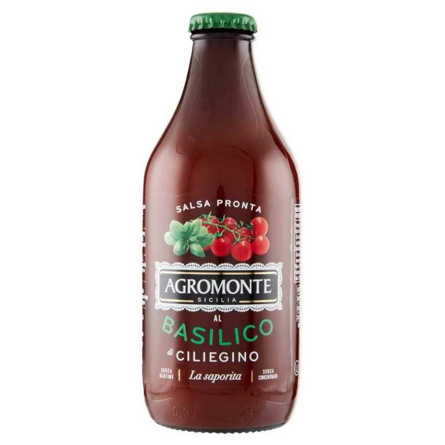Agromonte Готовый соус из томатов черри с базиликом, 330 г