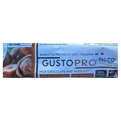 GustoPro протеиновый батончик, молочный шоколад и фундук, 40 г
