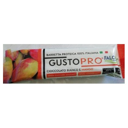 GustoPro protein bar, white chocolate and mango, 40 g