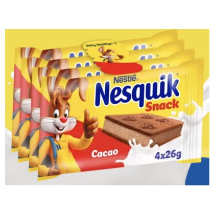 Nestlé Nesquik cocoa milk snack, 208 g (8 x 26 g)