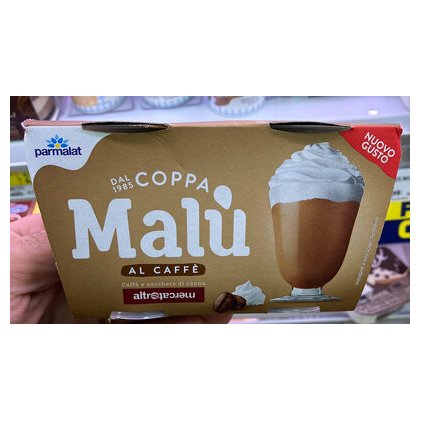 Parmalat Coppa Malù classic coffee and cream dessert, 2x100 g