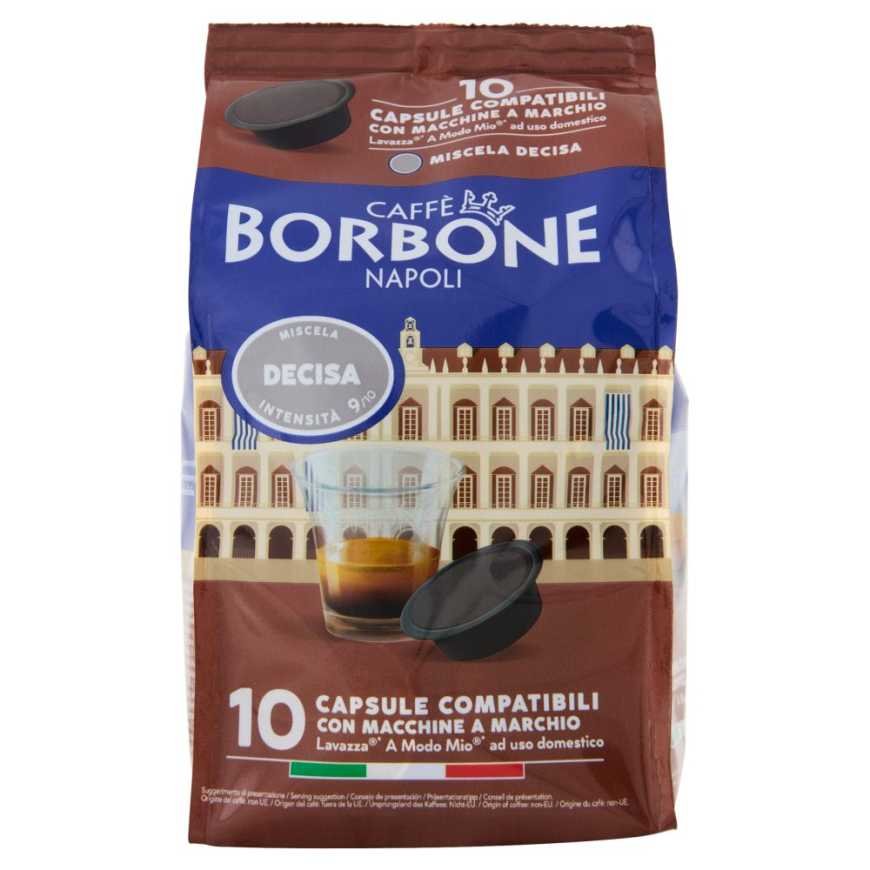 Caffè Borbone Кофе в капсулах Miscela Decisa совместимые с Lavazza A modo Mio, 10 × 7,2 г