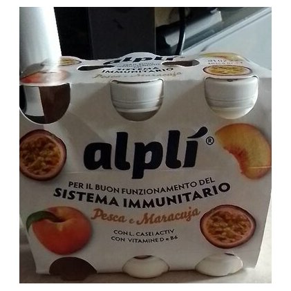 Alplí йогурт для иммунитета персик и маракуйя, 6х100 мл