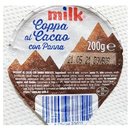 Milk десерт со вкусом какао и сливок, 200 г