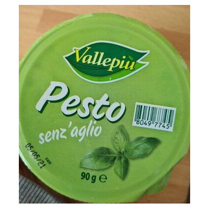 Vallepiù fresh garlic-free pesto sauce, 90 g