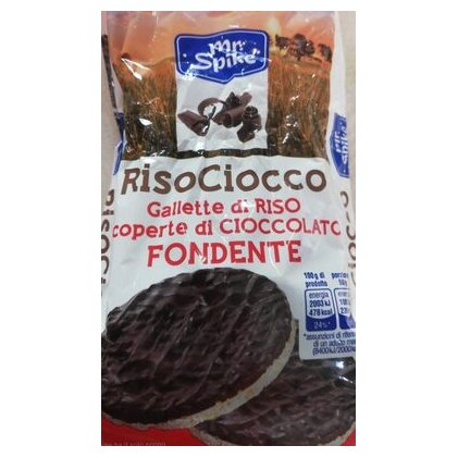 Italy-D рисовые хлебцы в темном шоколаде, 100 г