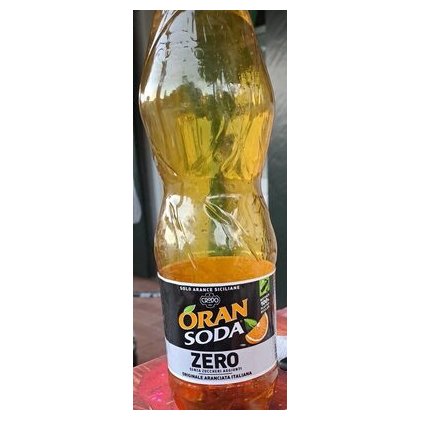 Oransoda Zero апельсиновый газированный напиток, 1 л