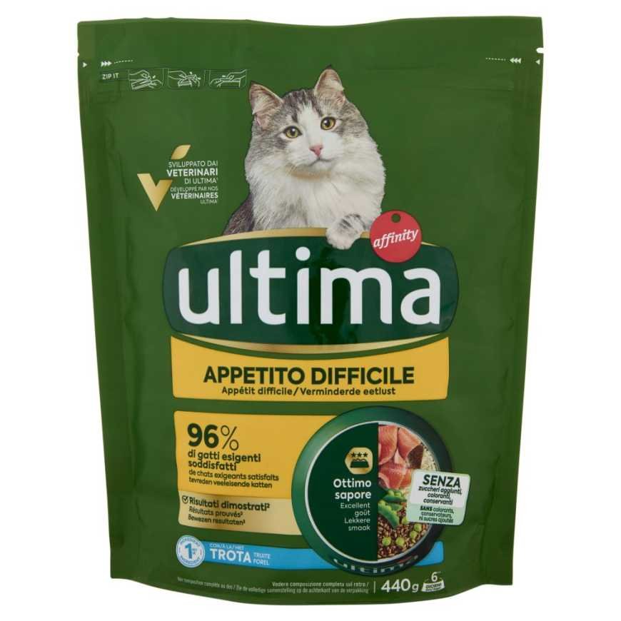 Ultima Cat сухой корм для кошек с разборчивым аппетитом, 440 г