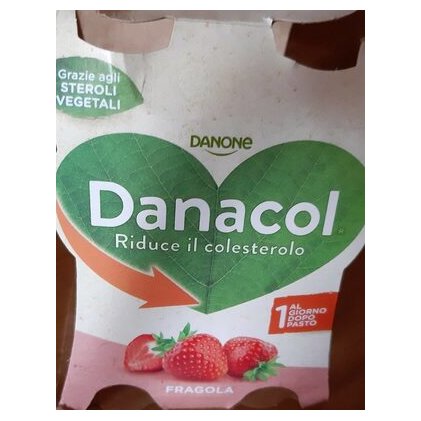 Danacol йогурт клубника, 4х100 г