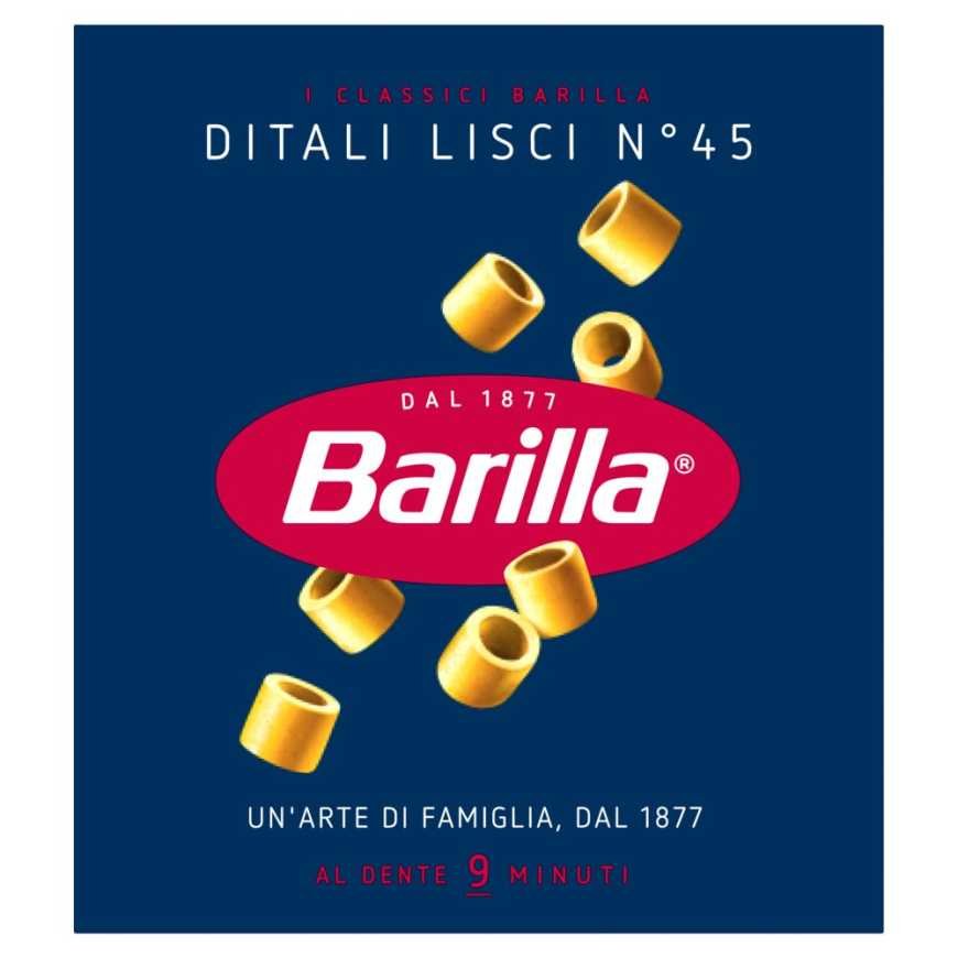 Barilla Ditali Lisci n.45, 500 г