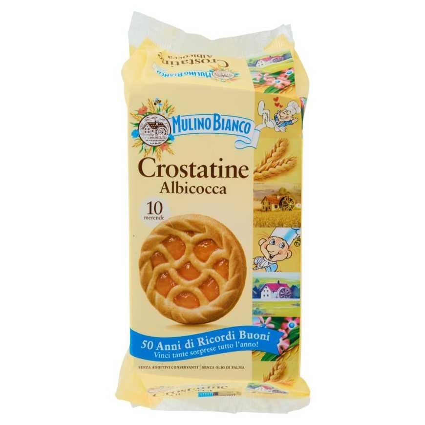 Mulino Bianco apricot tartlets, 10 pcs, 400 g