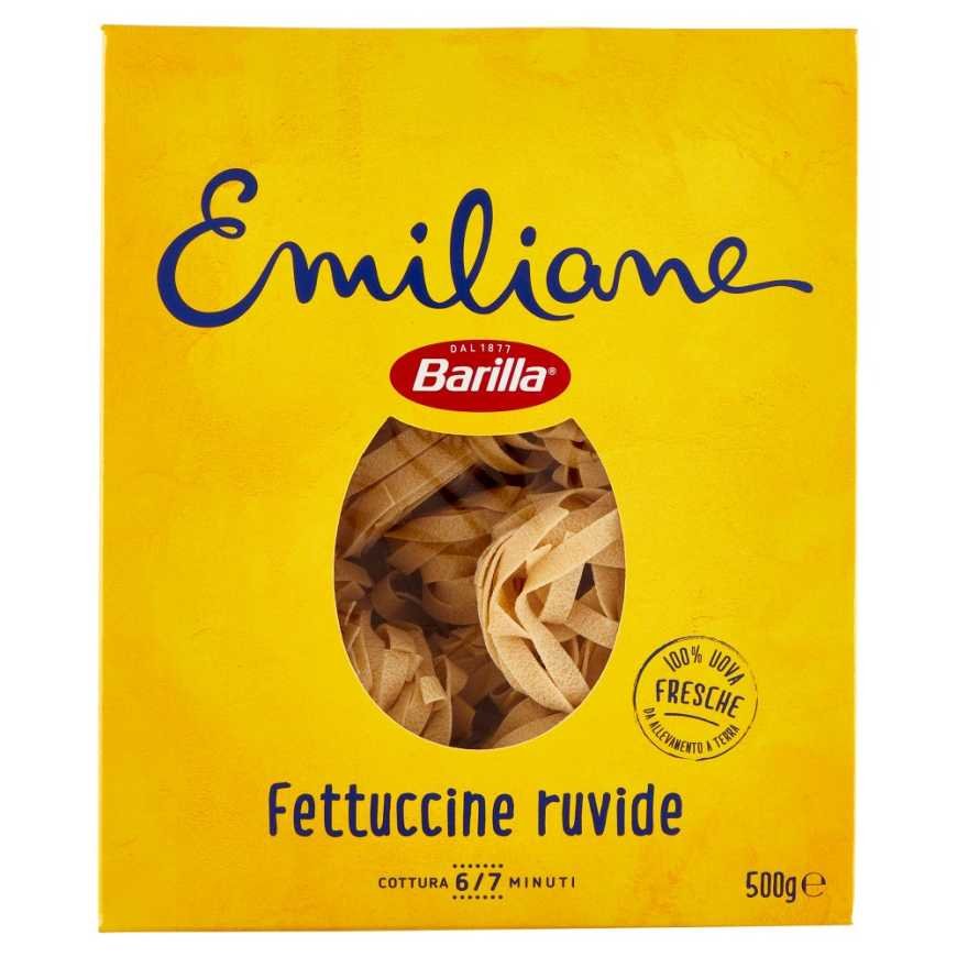 Barilla Emiliane Fettuccine Ruvide all'Uovo N°430, 500 g