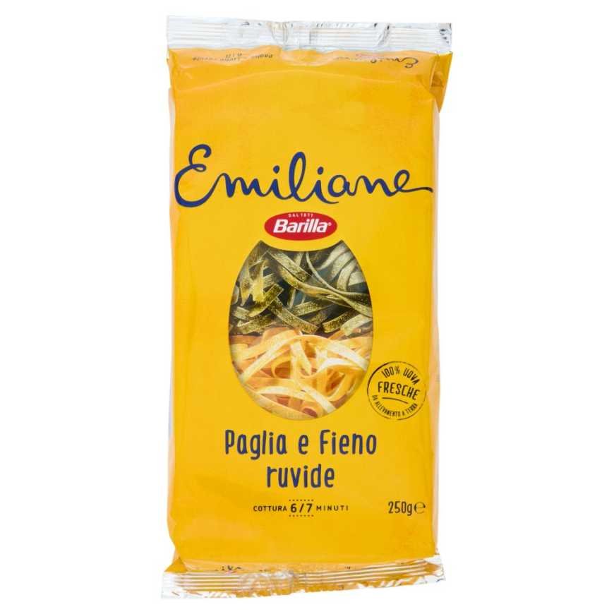 Barilla Emiliane Paglia e Fieno all'Uovo Trafilata la Bronzo N°171, 250 g