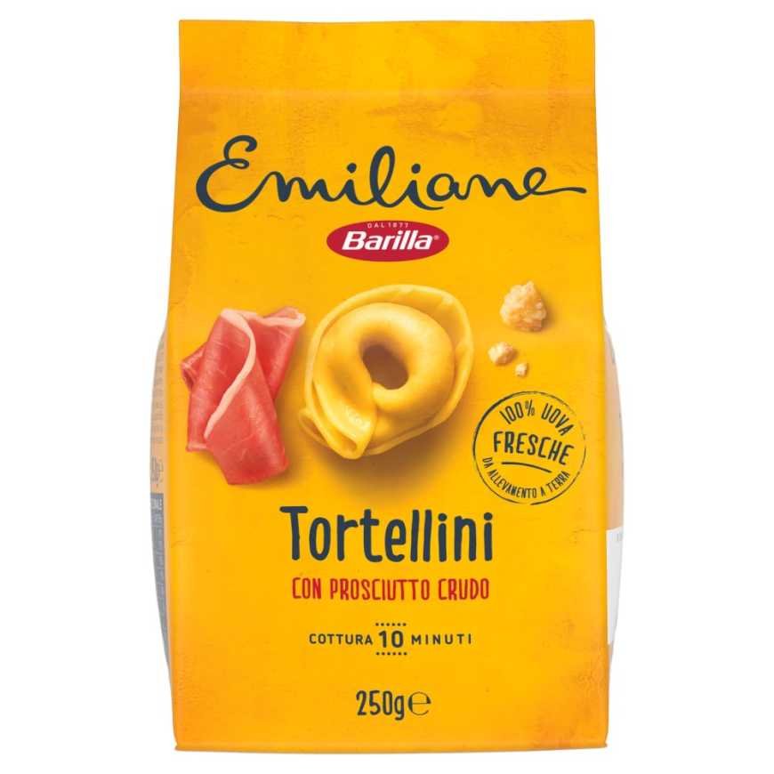 Barilla Emiliane Яичные тортеллини с сыровяленым ветчинным фаршем, 250 г