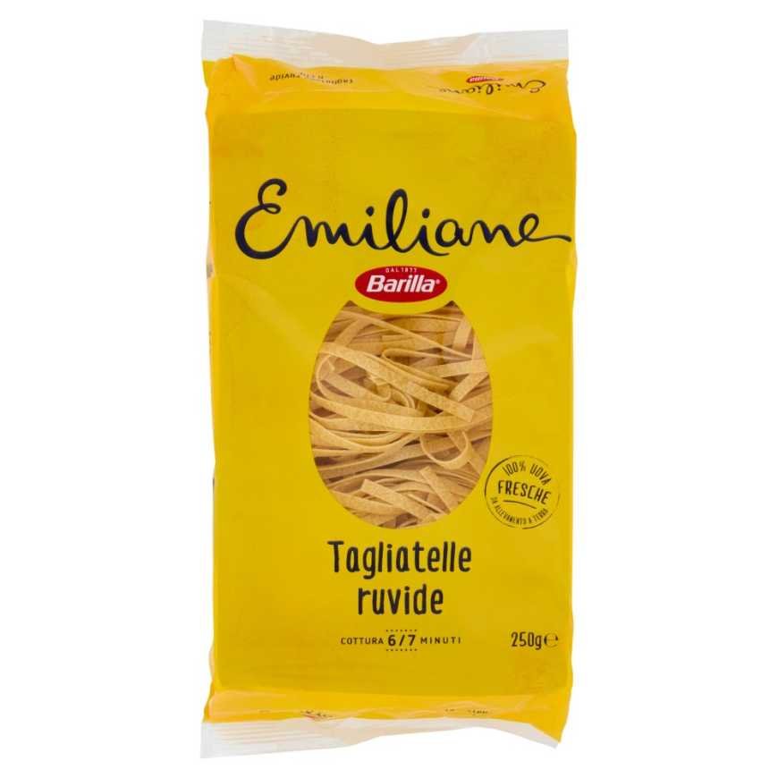 Barilla Emiliane Tagliatelle all'Uovo Trafilata al Bronzo N°174, 250 g