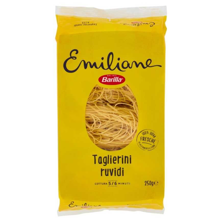 Barilla Emiliane Taglierini all'Uovo Trafilata al Bronzo N°173, 250 g
