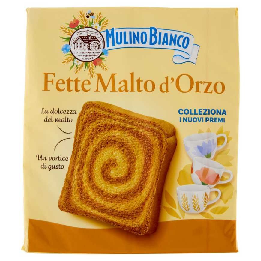 Mulino Bianco barley malt rusks, 32 pcs, 315 g