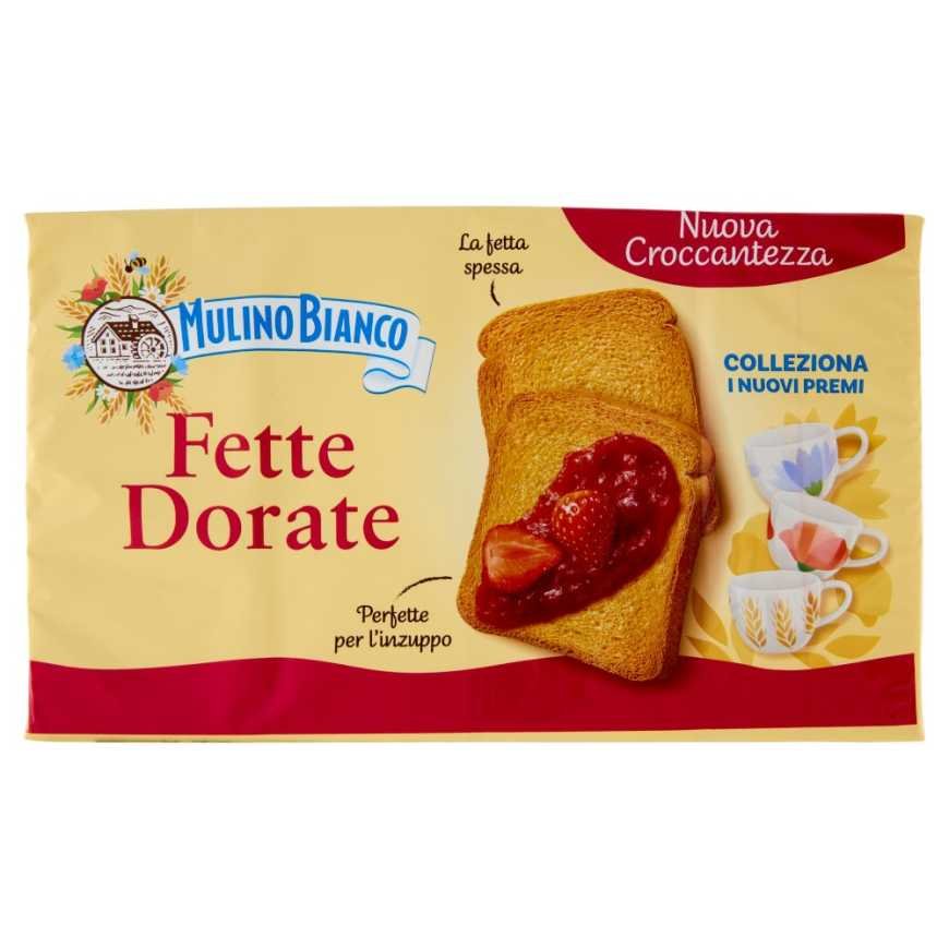 Mulino Bianco золотистые хрустящие хлебцы, 72 шт., 630 г