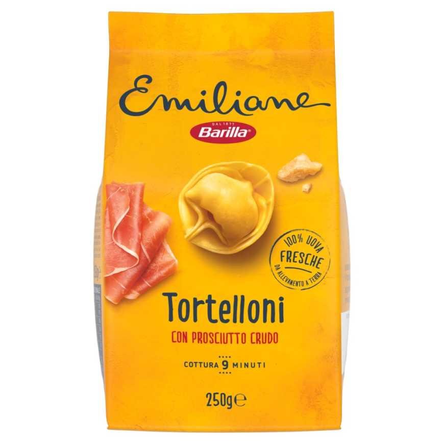 Barilla Emiliane egg tortelloni with prosciutto crudo and Parmigiano Reggiano filling, 250 g