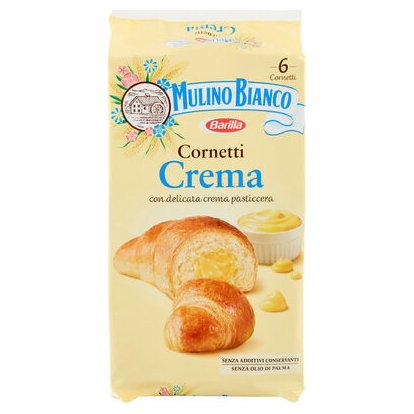 Mulino Bianco круассаны с заварным кремом, 300 г
