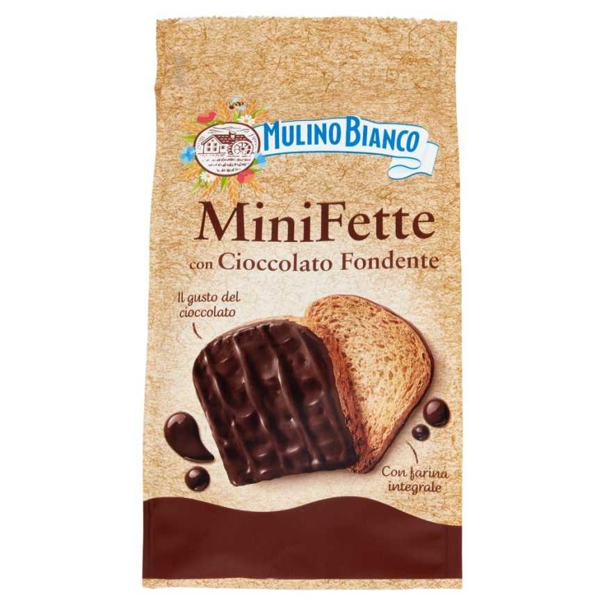 Mulino Bianco цельнозерновые мини-сухарики с темным шоколадом, 110 г