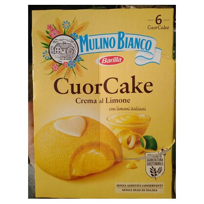 Mulino Bianco пирожное Cuor Cake с лимоном, 210 г
