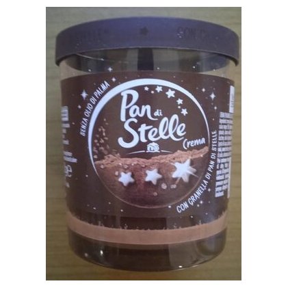 Pan di Stelle chocolate hazelnut spread with cookie pieces, 190 g