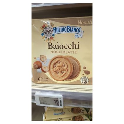 Mulino Bianco печенье Baiocchi Nocciolato, 6 шт., 168 г