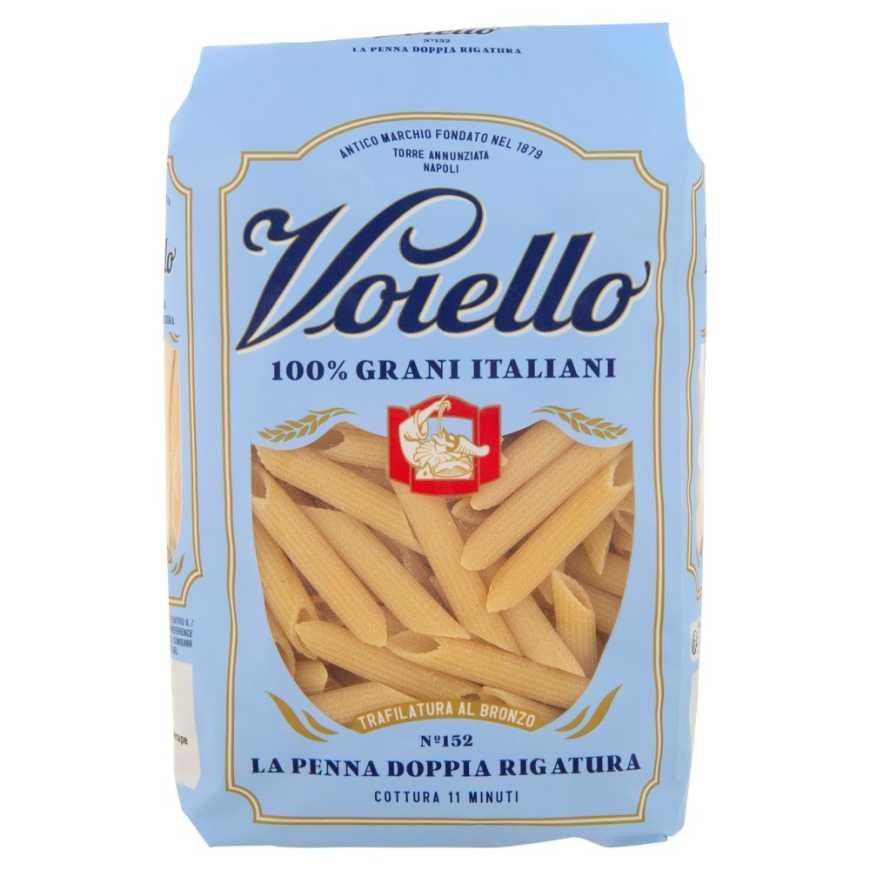Voiello Пенна Доппия Ригатура n.152 бронзового вытягивания из 100% итальянской пшеницы, 500 г