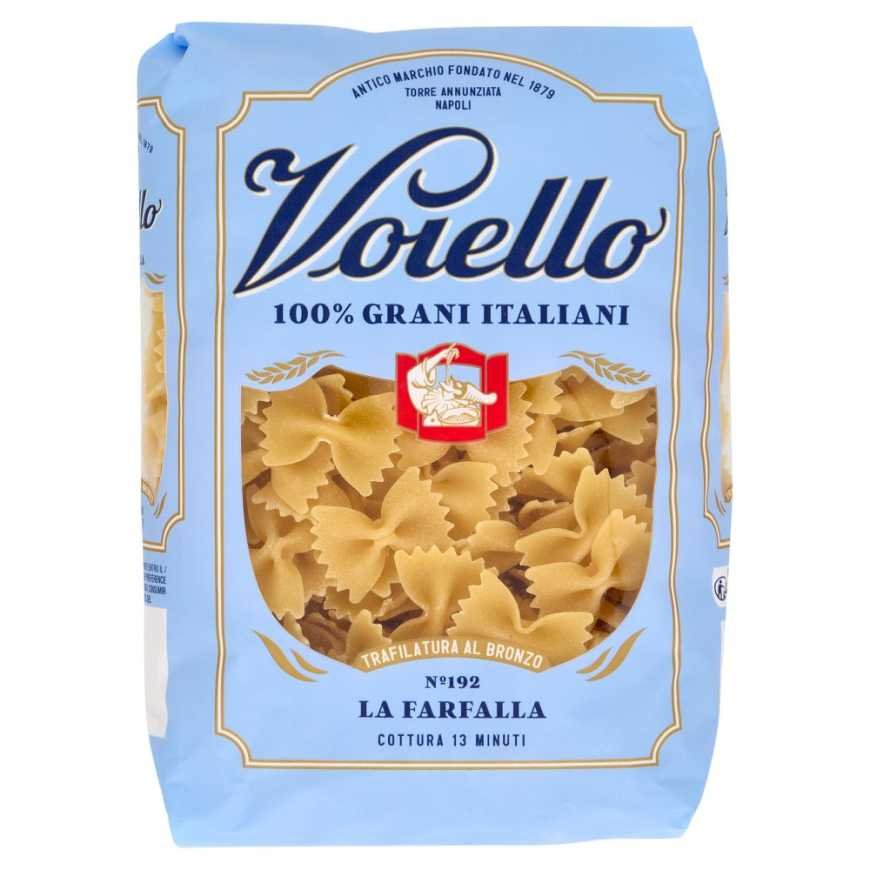 Voiello Фарфалле n.192 бронзового вытягивания из 100% итальянской золотой пшеницы, 500 г