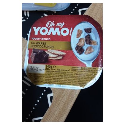 Yomo Oh My Yomo white yogurt with chocolate flakes, 140 g