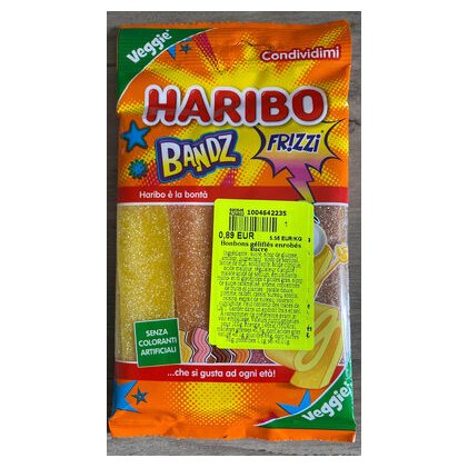 Haribo жевательный мармелад Bandz Frizzi, 160 г