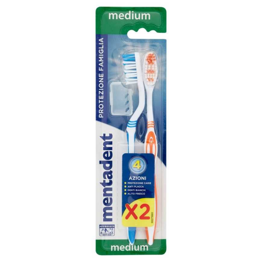 Mentadent Plus toothbrush, 2 pcs