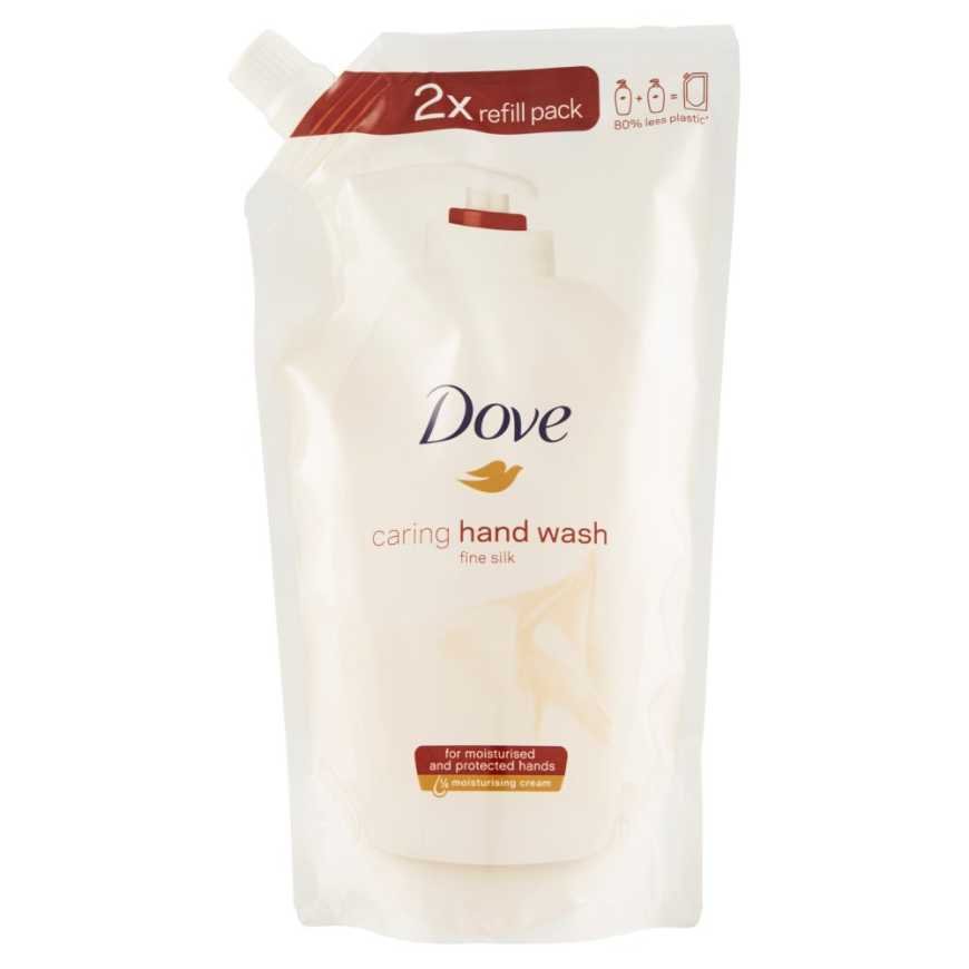 Dove Жидкое мыло Silk, сменный блок, 500 мл