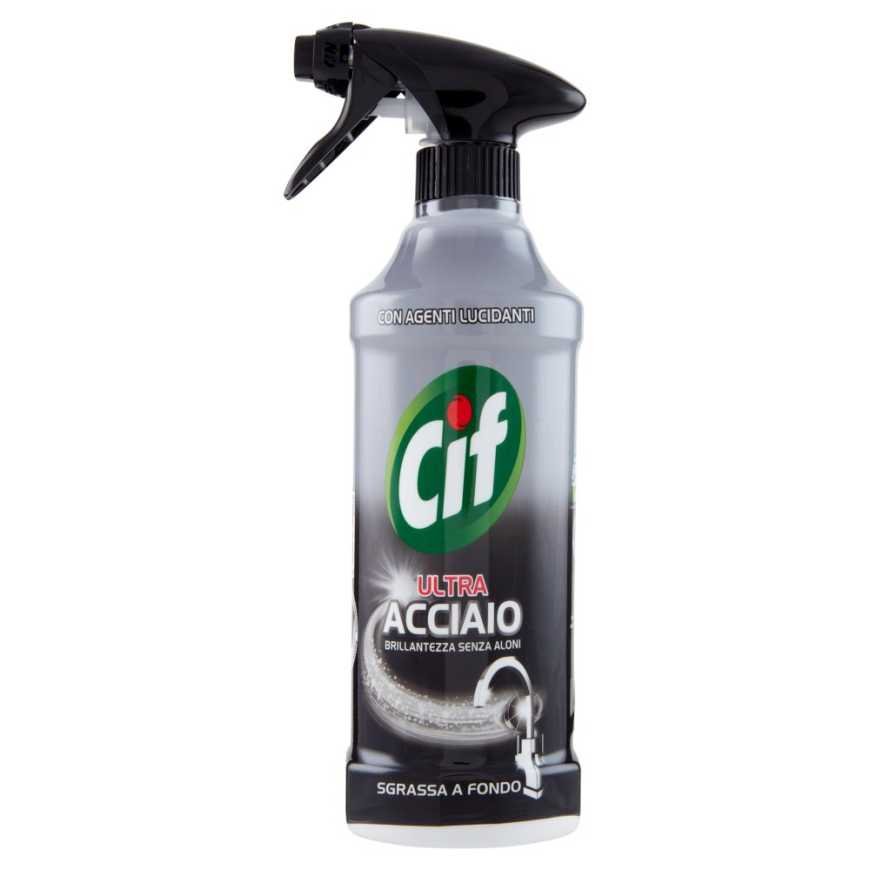 Cif Спрей Ultra Acciaio для стальных поверхностей, 500 мл