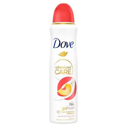Dove дезодорант-спрей Go Fresh Персик и Белые Цветы, 150 мл