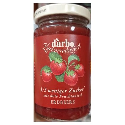 Darbo джем 80% клубники, 250 г