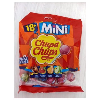 Chupa Chups леденцы на палочке Mini Vit C Bag, 6 г