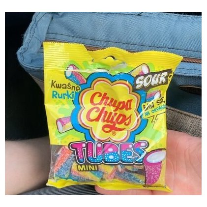 Chupa Chups кислый жевательный мармелад Sour Tubes, 90 г