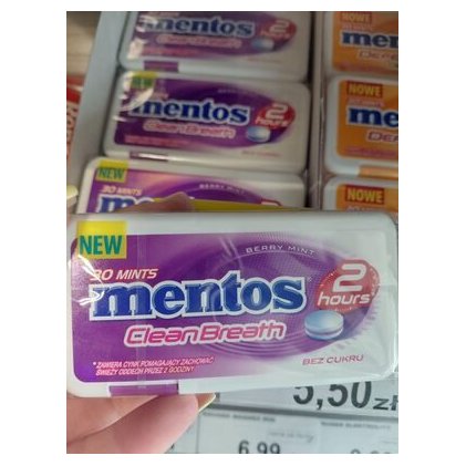Mentos 2h Clean Breath драже Ягодная мята, 21 г