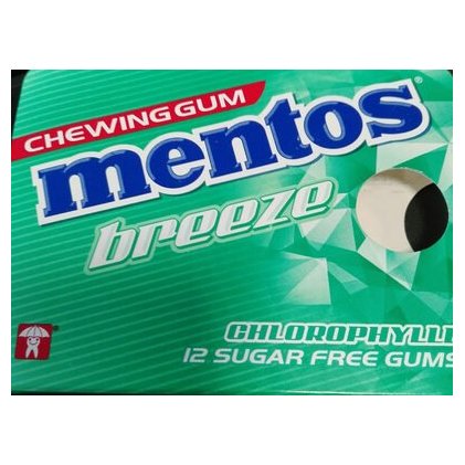 Mentos жевательная резинка Chlorophyll, 12 шт.
