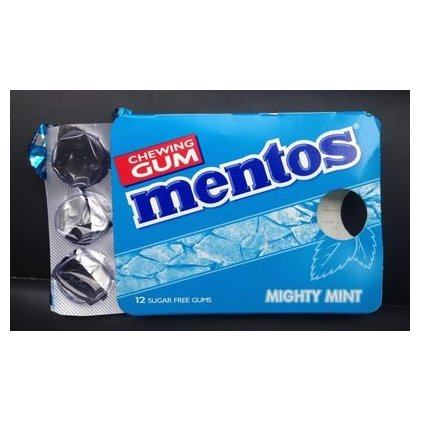 Mentos жевательная резинка Mighty Mint, 12 шт.