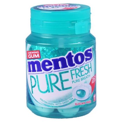 Mentos Wintergreen chewing gum, 30 pcs.
